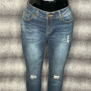 WTD Classic Blue Distressed Women's Jeans